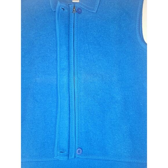 Vintage Lisa International Sweater Boiled Wool Sleeveless Cardigan Women's L - Picture 8 of 11